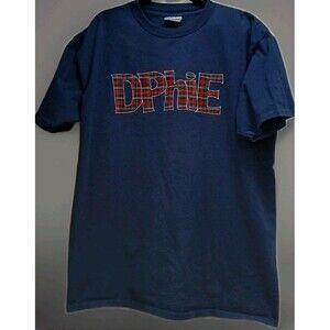 VTG 90s Delta Phi Epsilon Sorority Shirt XL Single Stitch USA Plaid DPhiE Tee